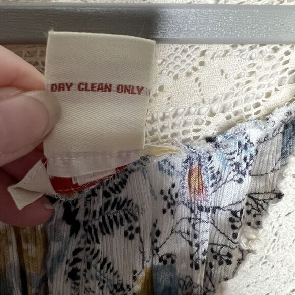 Sundance Womens Top Size XS Floral Lace Cottagecore Gauzy Peasant Flowy - Picture 8 of 15